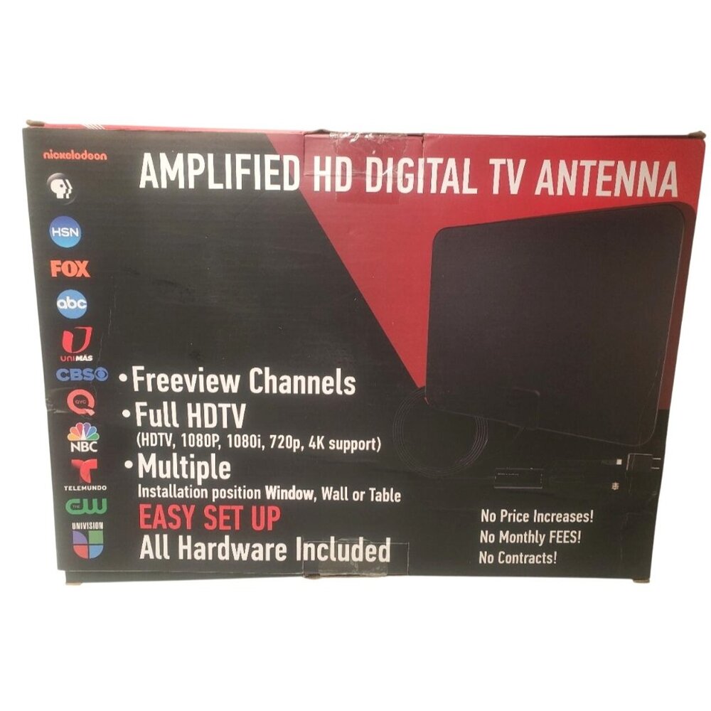 HD Digital TV Antenna Amplified Full HDTV Multiple Installations Easy Set Up NOB - Picture 2 of 4
